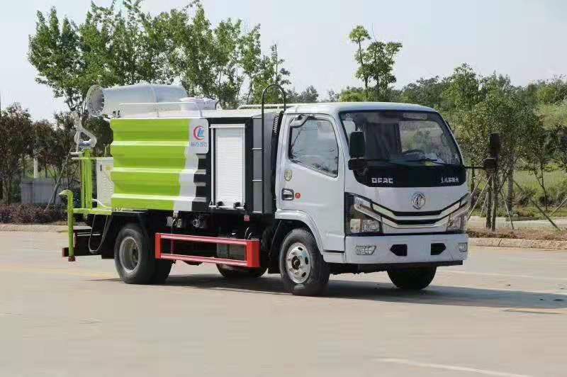 國六小多利卡藍(lán)牌抑塵車_霧炮車